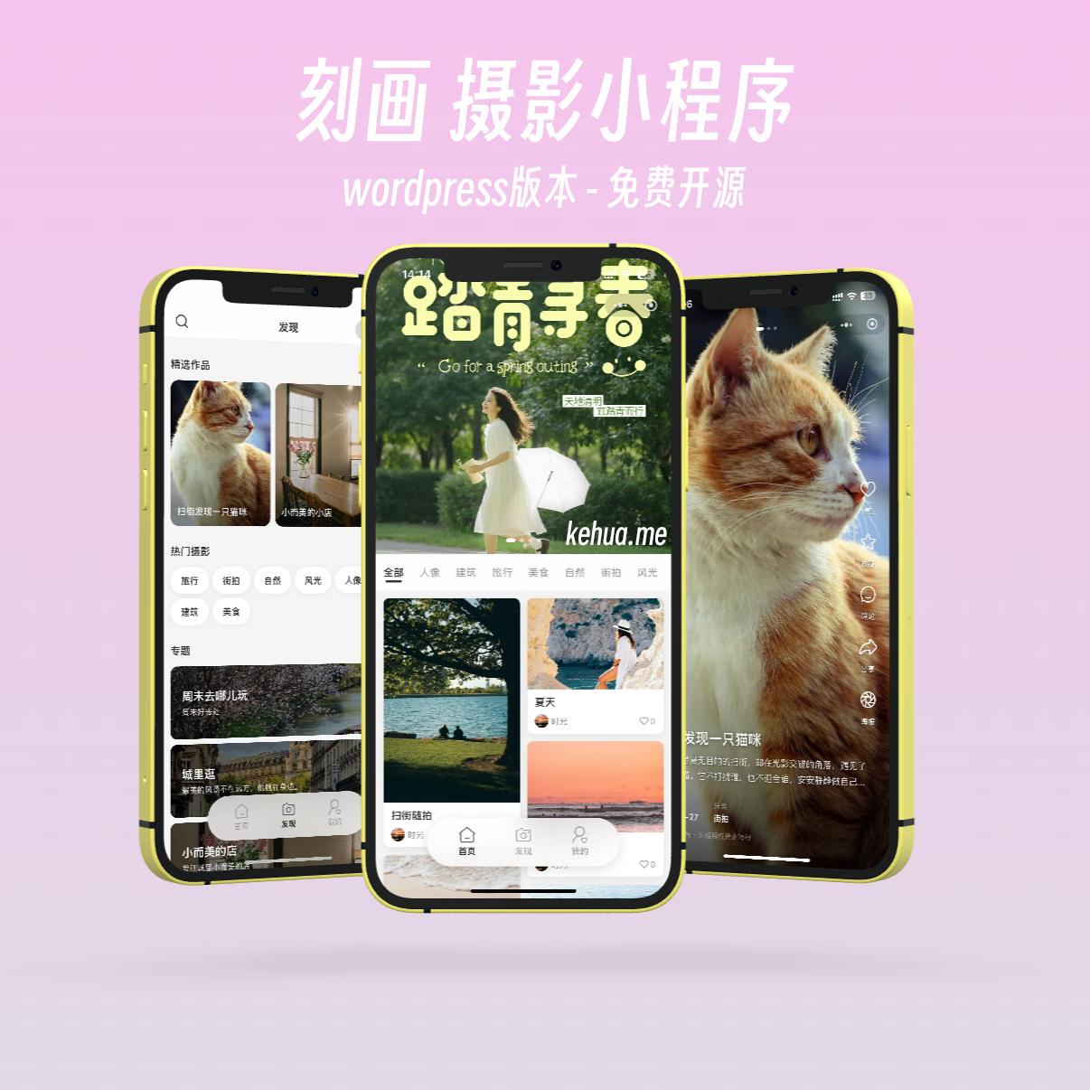 刻画摄影小程序-wordpress免费版